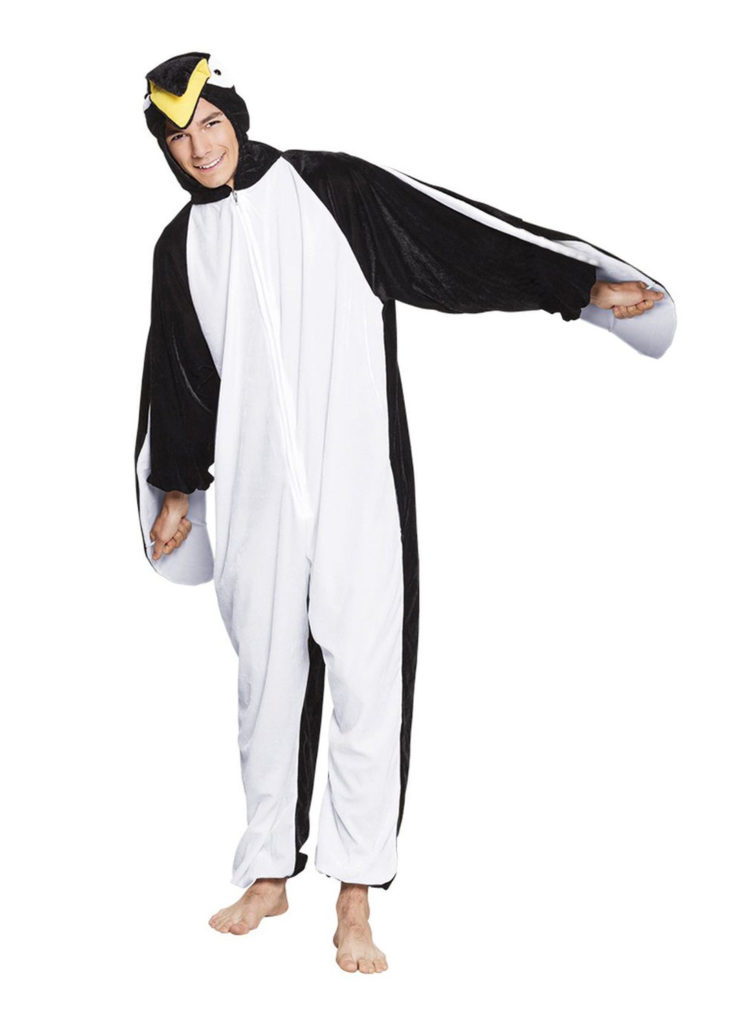 Black and White Plush Costume Suit for Adults (Max Height 1.65m) - Perfect for Halloween, Cosplay, and Themed Parties