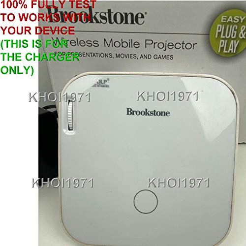BROOKSTONE HDMI Wireless Portable Projector Wall Charger AC Power Adapter Cable - Replacement Charger for 975362 Model - Perfect for Home Theater, Office Presentations & Outdoor Movie Nights