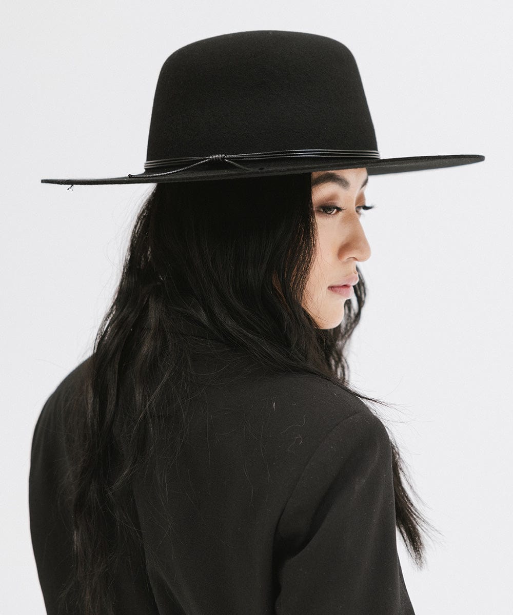 Rue Open Crown Hat for Women - Stylish Summer Sun Hat with Wide Brim - Perfect for Beach, Garden, and Outdoor Activities