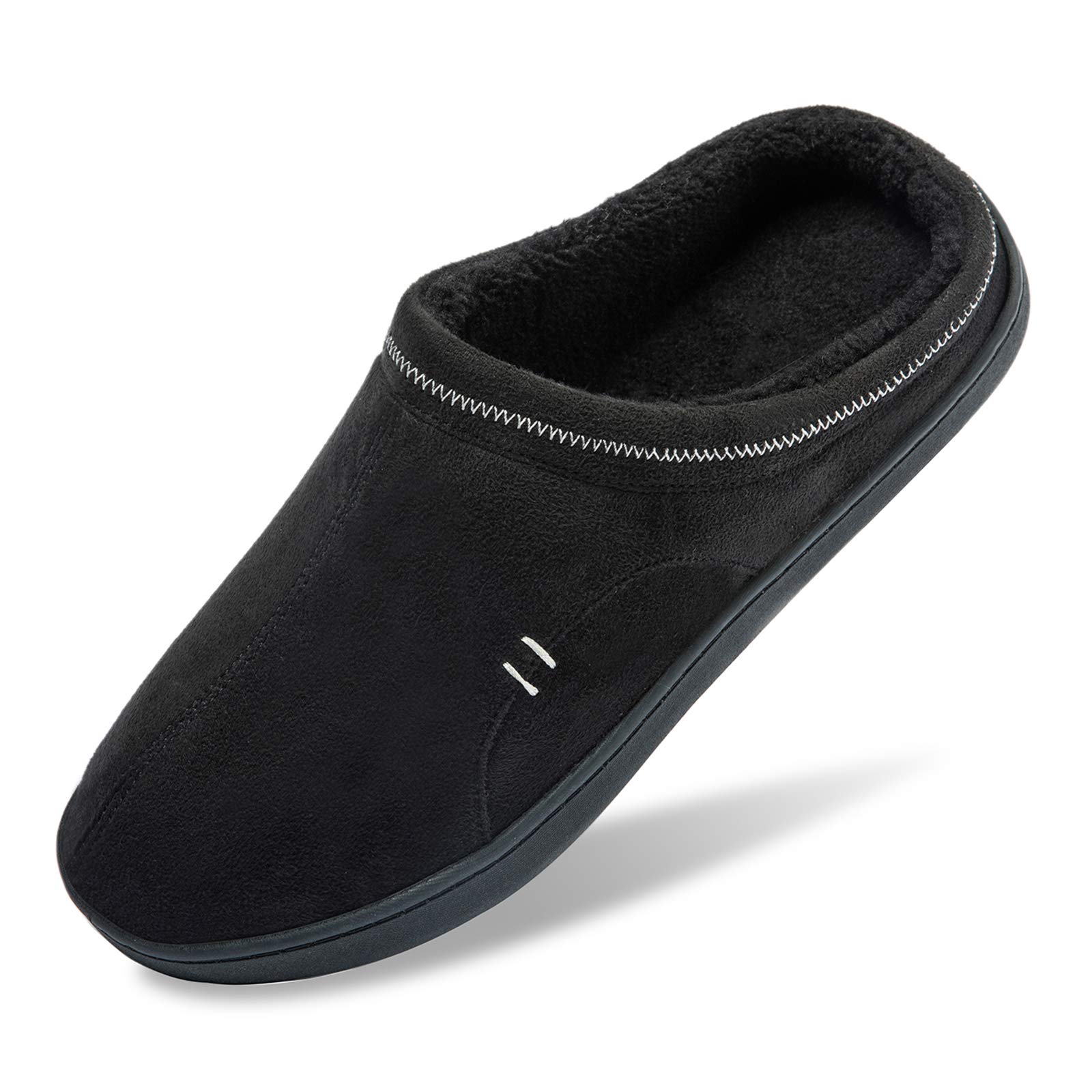 Josaywin Men's Memory Foam Slippers - Soft Plush Fleece Lined Indoor/Outdoor House Shoes for Comfort & Support - Perfect for Home, Office, and Travel Use