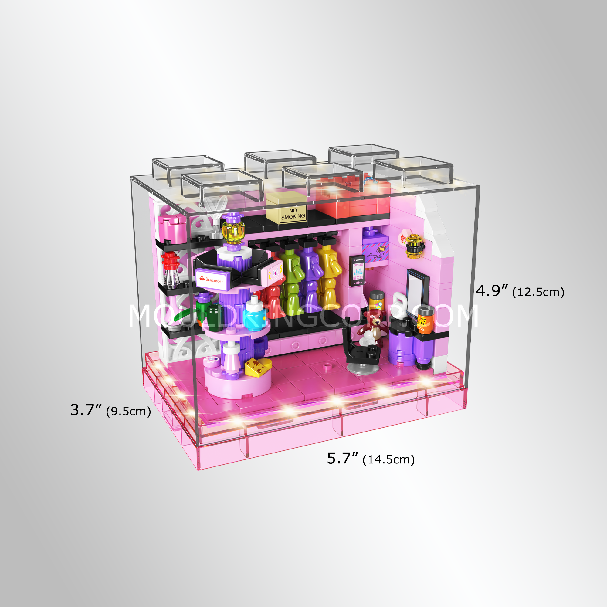 Mould King 24035 Makeup Day Building Block Set - 366 PCS Creative DIY Cosmetic Toy for Girls | Perfect Gift for Birthday, Christmas & Pretend Play Beauty Salon