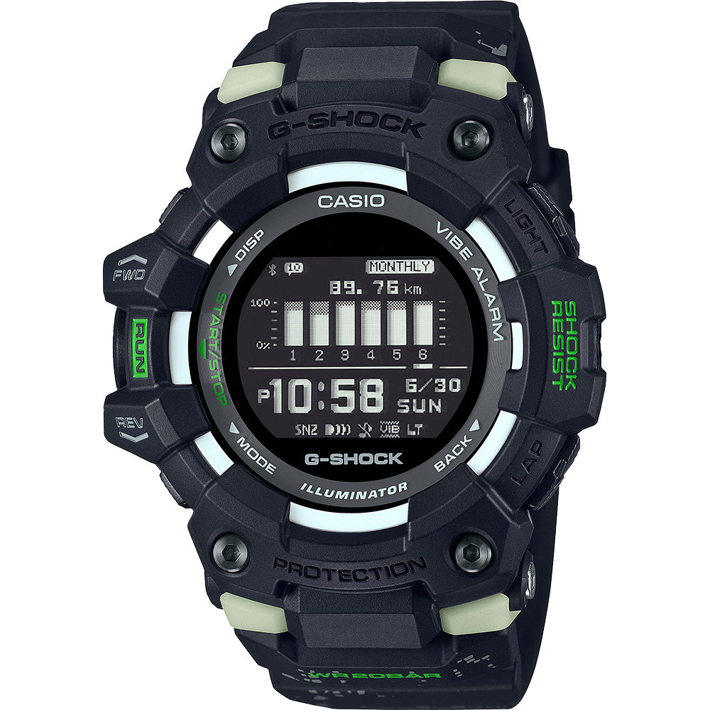 G Shock GBD100LM-1 Midnight City Run Digital Sports Watch for Men - Waterproof, Shock Resistant, Step Tracker - Ideal for Running, Hiking & Outdoor Adventures