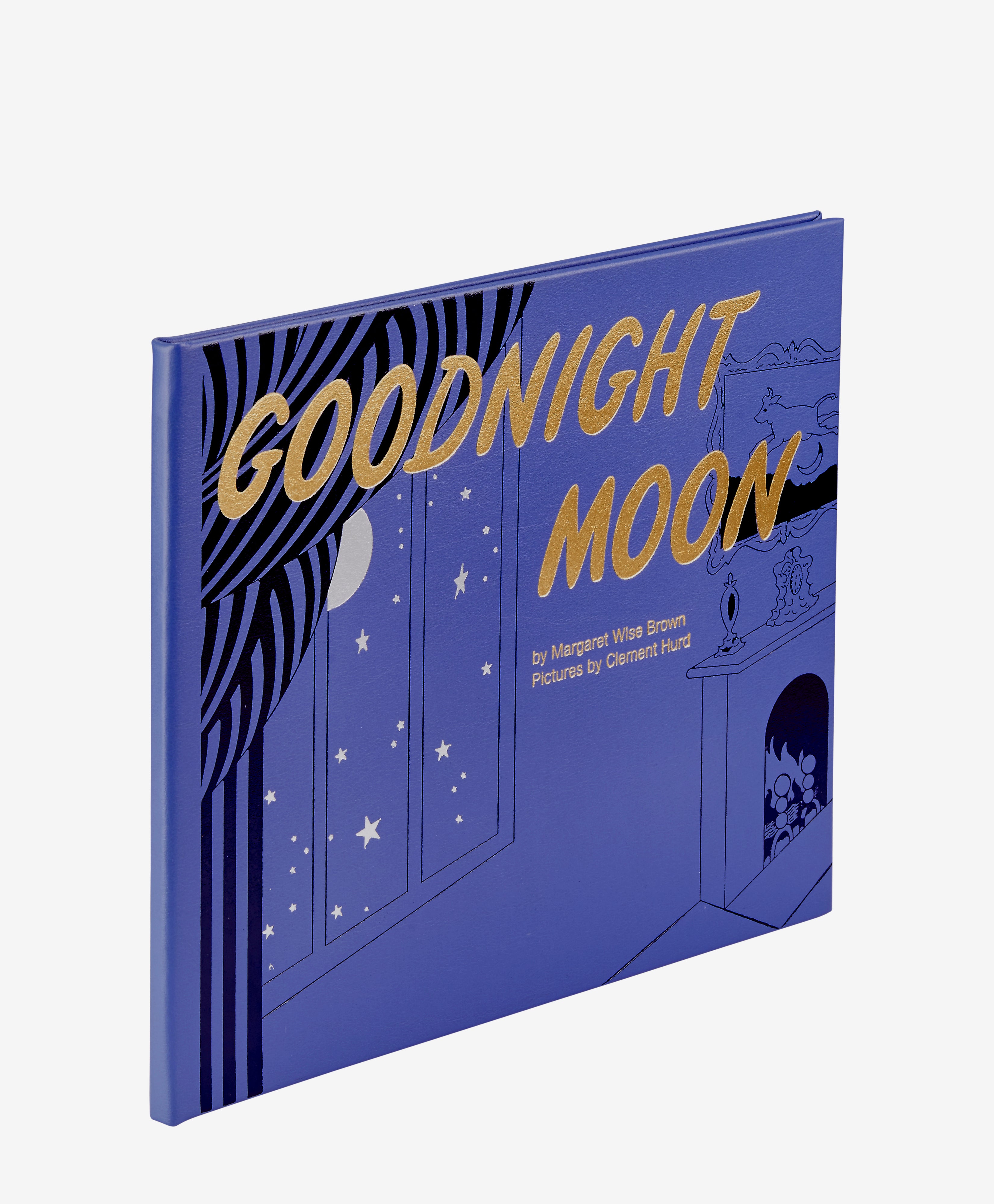 Goodnight Moon Genuine Blue Leather - Premium Soft & Durable for Home Decor, Nursery, Gift Giving & Relaxation