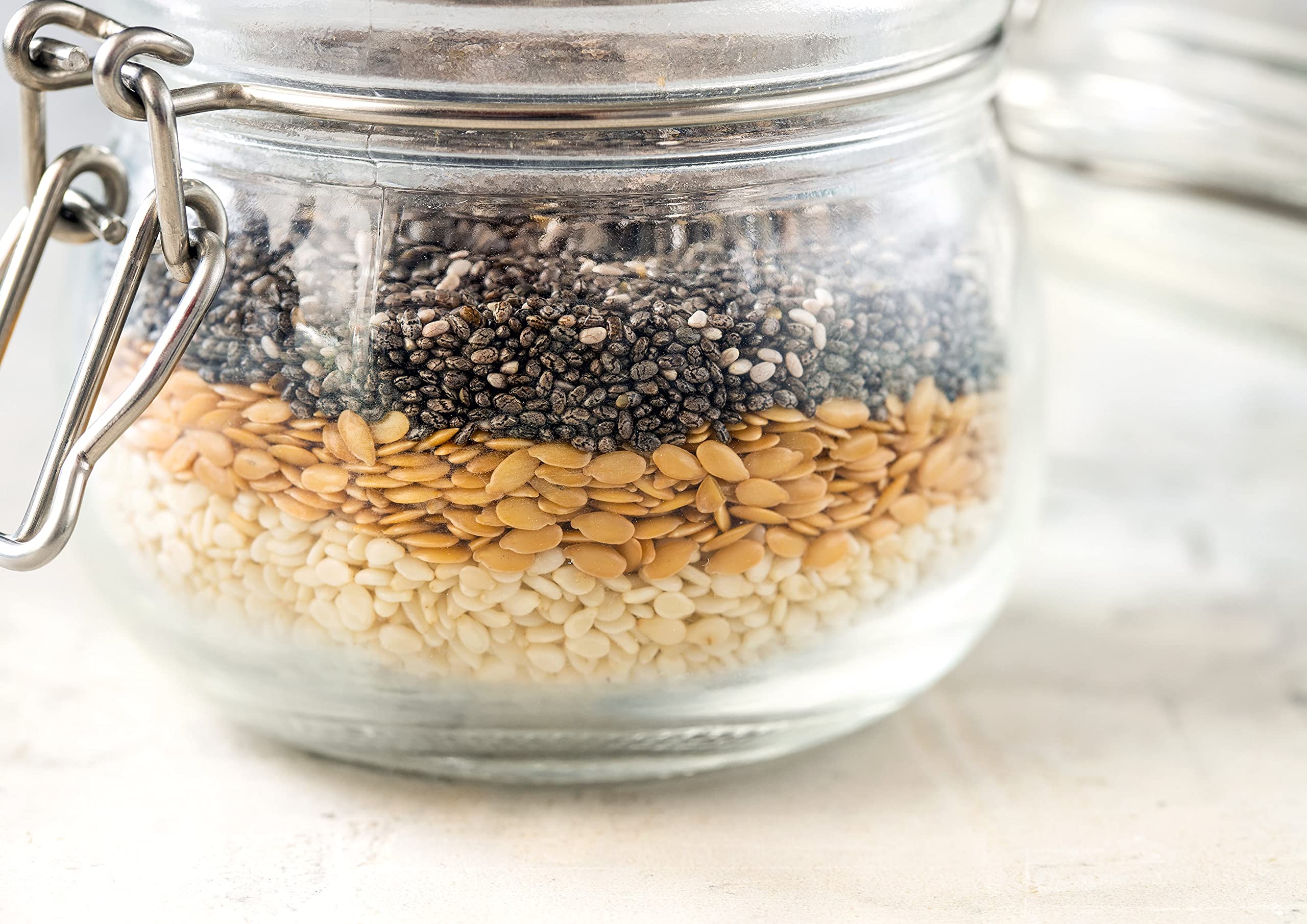 Food to Live Organic Omega-3 Seed Mix with Flax, Chia & Sesame - 5lb Non-GMO, Raw, Kosher, Vegan Superfood | Rich in Omega-3 Fatty Acids & Fiber | Perfect for Smoothie Bowls, Yogurt Toppings, Baking & Healthy Snacks