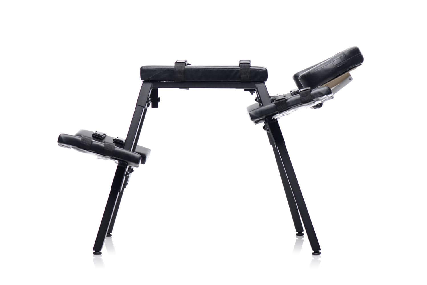 Obedience Extreme Sex Bench with Restraint Straps - Heavy Duty BDSM Bondage Furniture for Couples, Dungeon Play & Adult Fantasy Scenes