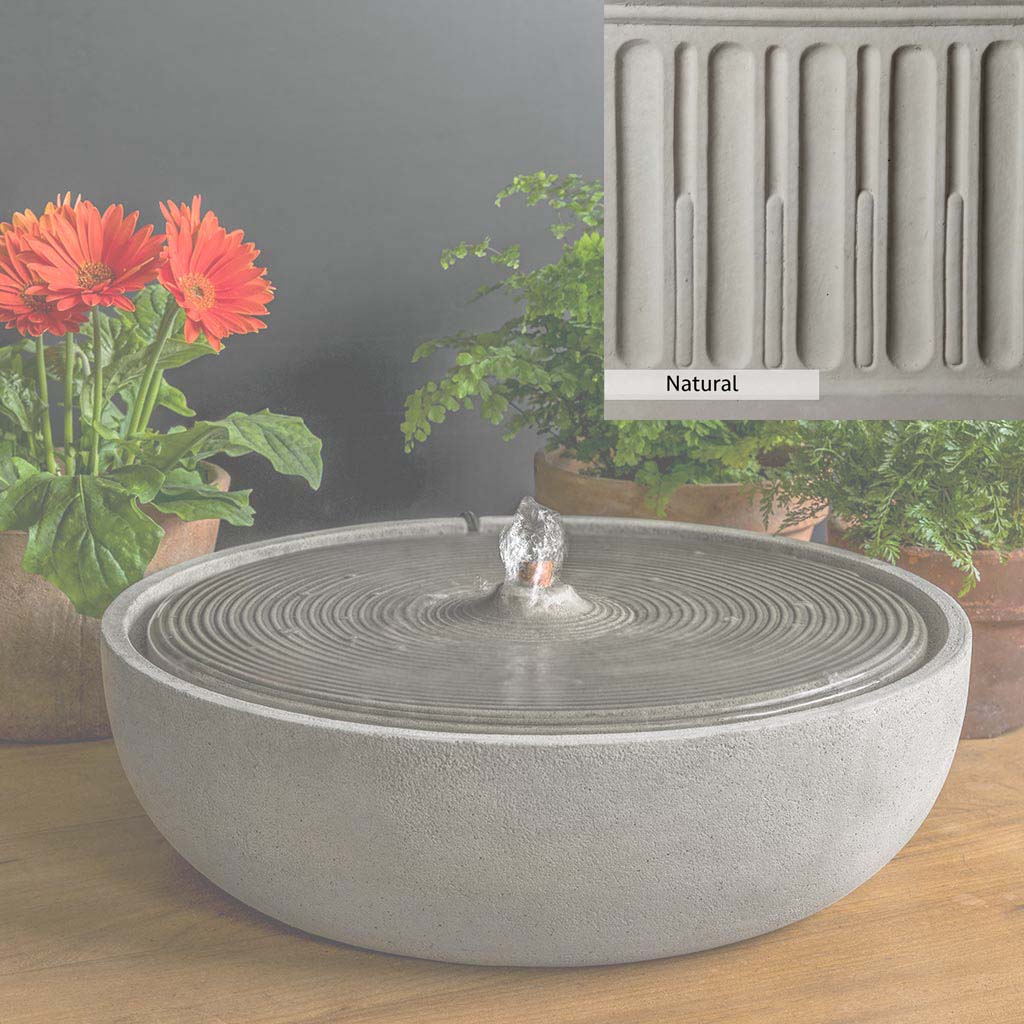 Campania International Ripple Large Outdoor Water Fountain - Classic Garden Decor for Patio, Yard, and Landscape Design | Perfect for Backyard, Poolside, and Outdoor Living Spaces