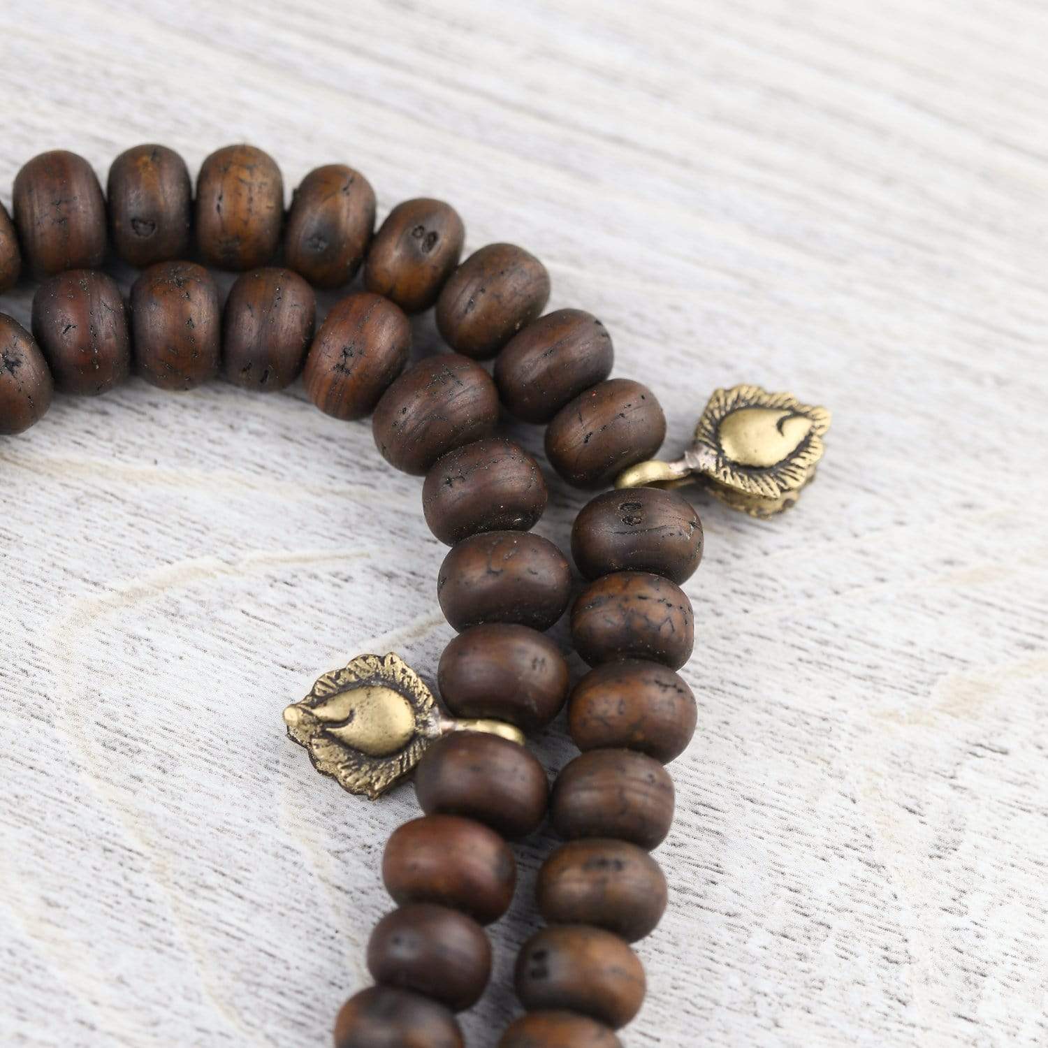 Authentic Bodhi Leaf Mala Beads - 108 Prayer Beads for Meditation, Yoga & Mindfulness Practice - Buddhist Prayer Necklace for Spiritual Healing & Stress Relief
