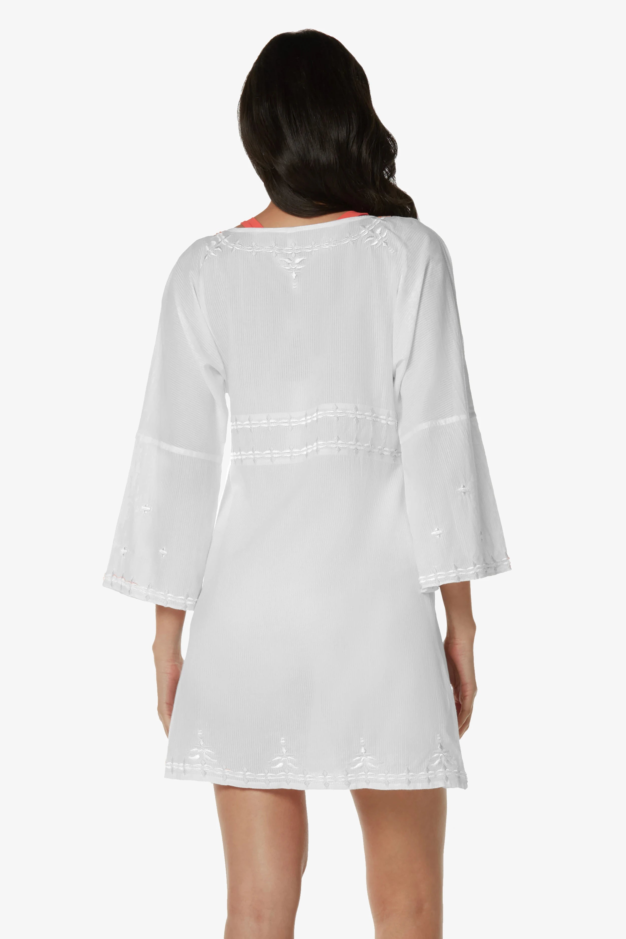 Nola Tunic Women's Casual Loose Fit White Blouse Top - Perfect for Office Wear, Summer Outfits & Everyday Comfort