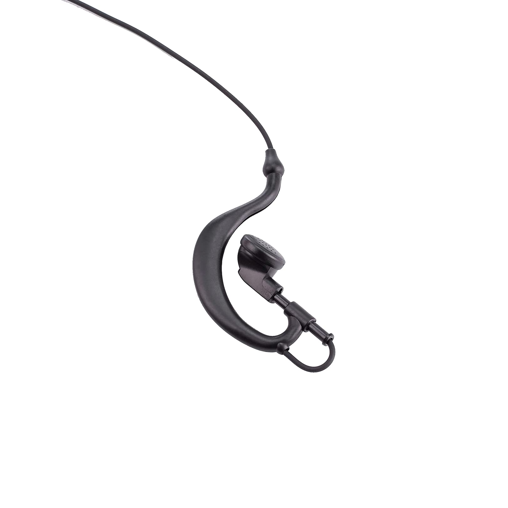 XPR 3500e XPR3300e Extendable Single-Wire Earpiece Headset with PTT Mic - Compatible with Motorola XPR3500 XPR3300 Two-Way Radios - Ideal for Security, Construction & Event Staff Communication