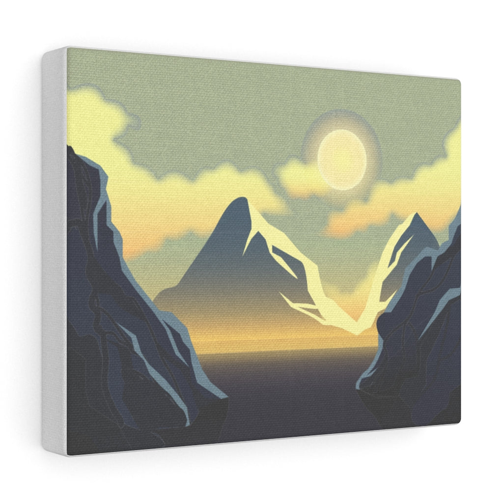 Scenic Mountain Wall Art Canvas - Modern Home Decor for Living Room & Bedroom - Perfect for Nature Lovers & Interior Design