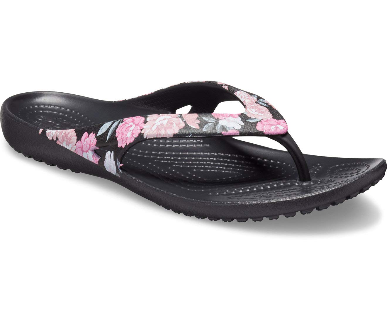 Crocs Women's Kadee II Embellished Flip Flops - Comfortable Summer Sandals with Rhinestones for Beach, Pool & Casual Outings