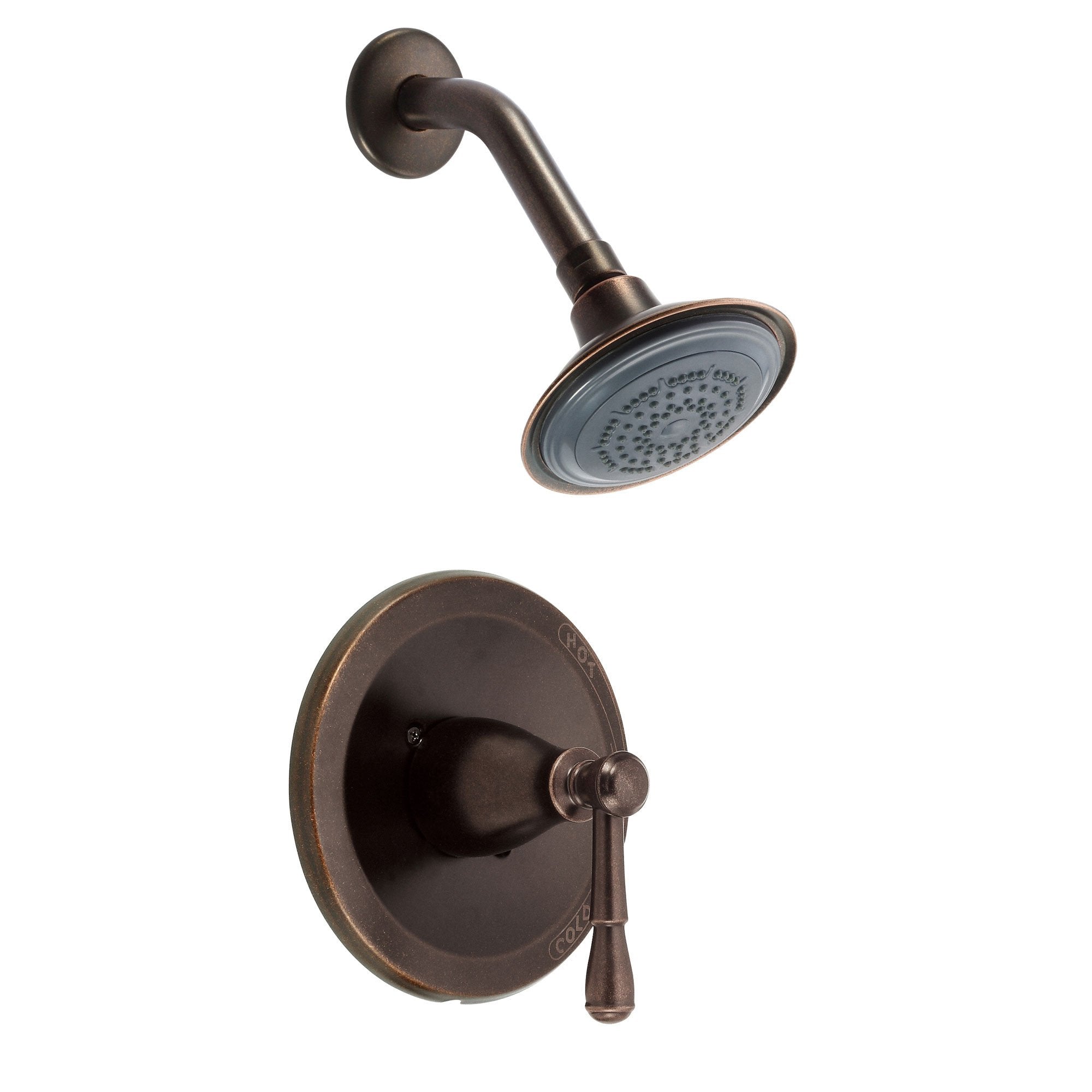 Danze Eastham Tumbled Bronze Single Handle Shower Faucet with Rough-in Valve | Water-Saving Bathroom Fixture for Modern Homes & Spa-Like Showers
