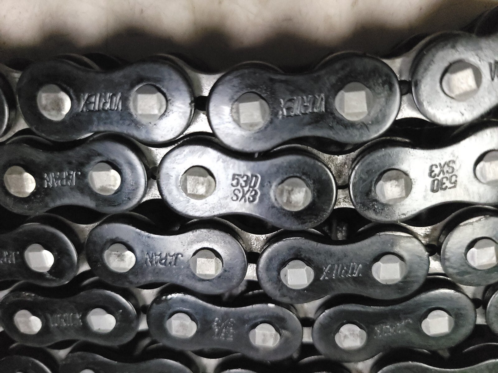 2004-2005 Honda CBR1000RR OEM Drive Chain 530SX3 - 12K Miles Replacement Part for Motorcycle Maintenance & Racing Performance