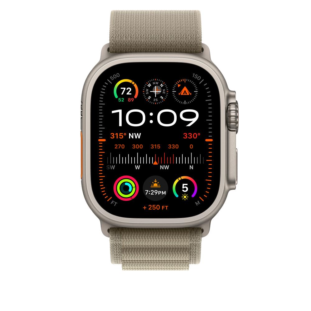Apple Watch Band 49mm Alpine Loop - Small Size Olive Green Strap for Apple Watch Series 8/7/SE - Durable Nylon Sport Band for Hiking, Running & Outdoor Activities
