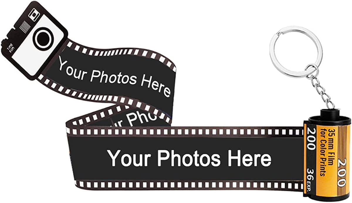 Custom Photo Keychain - Personalized Film Album Keychain Gift for DIY Lovers - Unique Creative Present for Birthdays, Anniversaries & Special Occasions