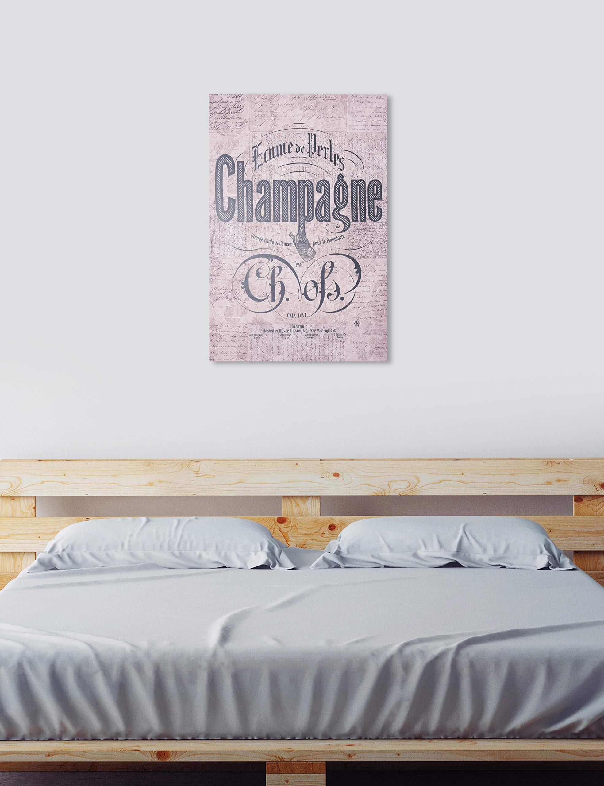 Purple Champagne Wall Art Canvas Print - 10