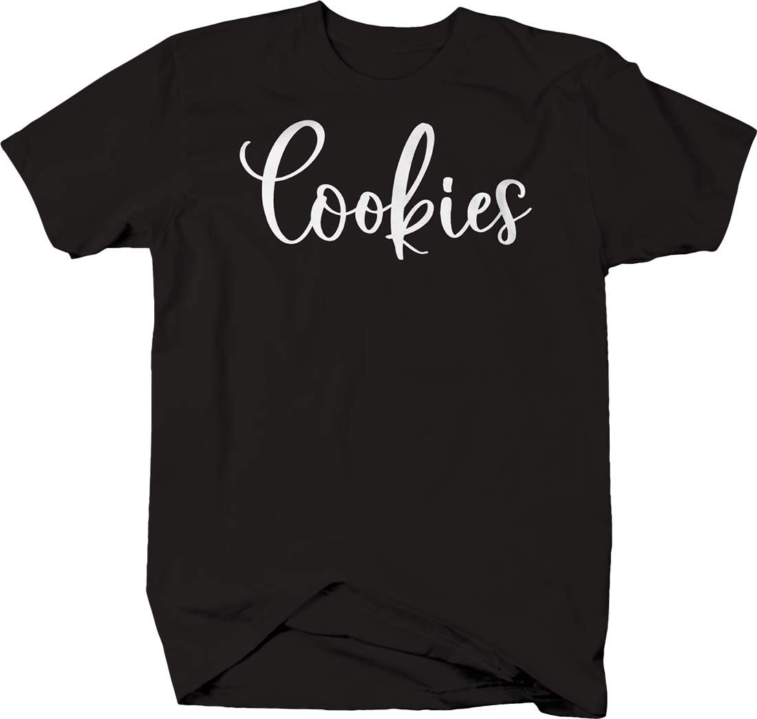 Men's Delicious Cookies Cursive Chef Baking Sweets Bakery Graphic T-Shirt - Perfect for Bakers, Cooking Enthusiasts & Food Lovers