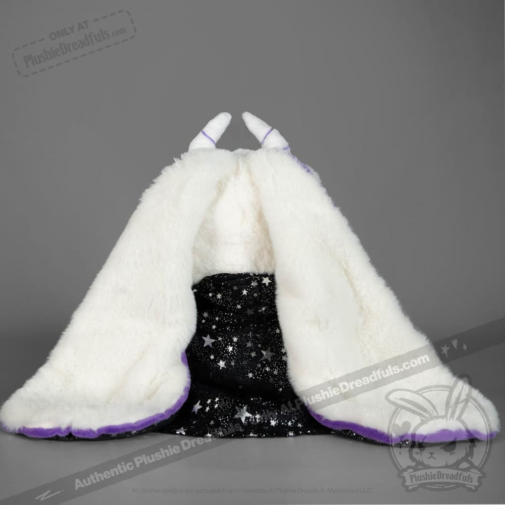 Plushie Dreadfuls White Witch Bunny Stuffed Animal Toy - Soft Cute Plush Bunny for Halloween Decor, Gift Giving & Cuddling