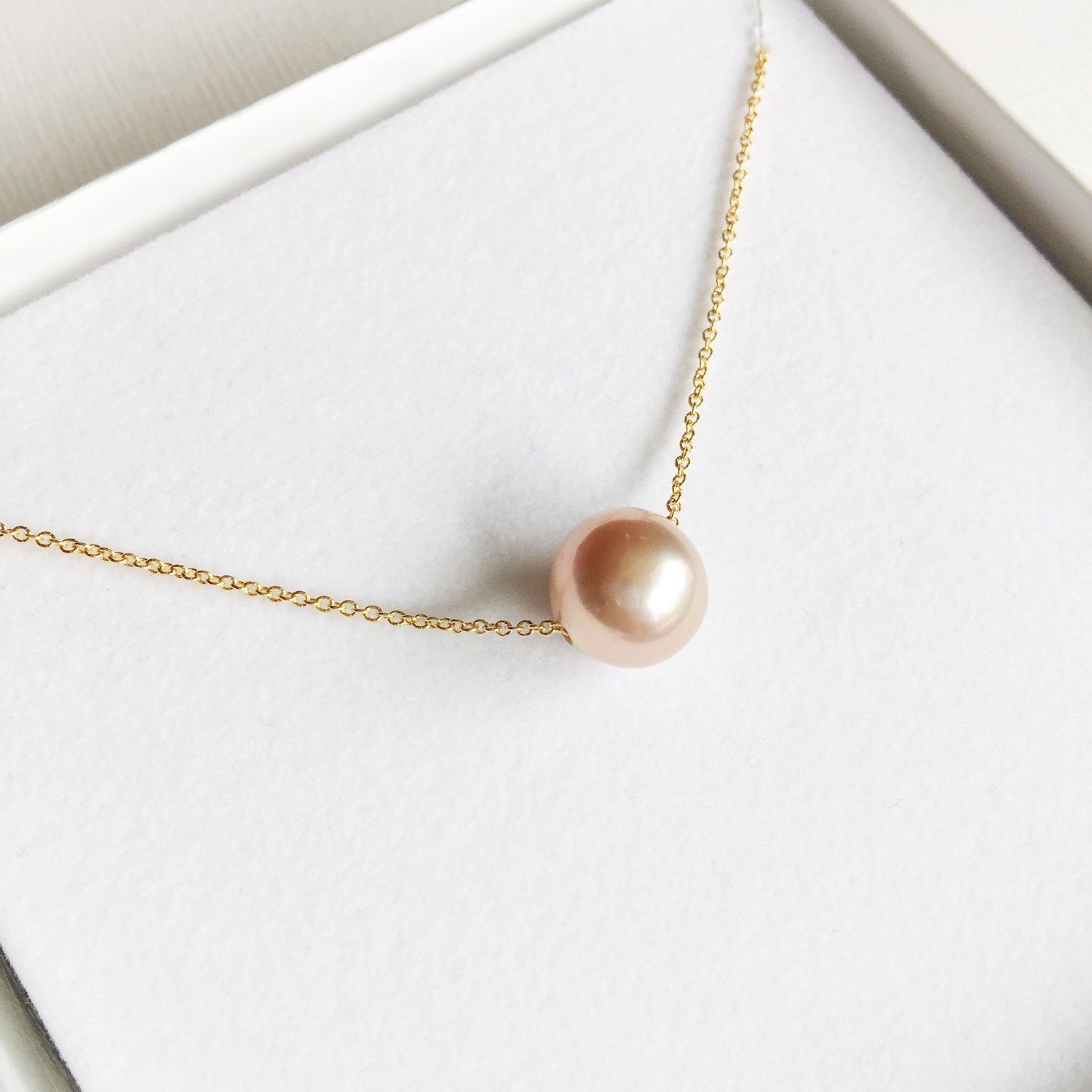 Kea Pink Edison Pearl Necklace (N199) - Elegant Jewelry for Women, Perfect for Weddings, Parties & Gifts