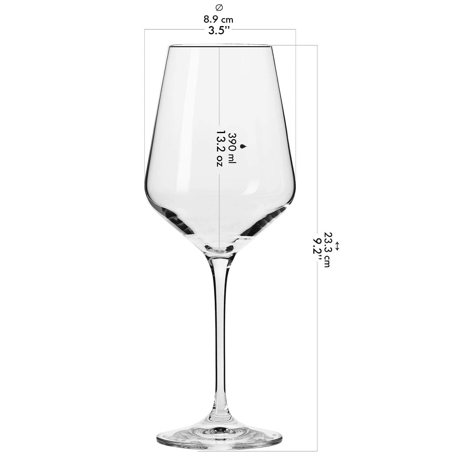 Premium Krosno Glassware Set - 6 Large White Wine Glasses (13.2 oz) & 6 Champagne Coupe Glasses (8.1 oz) | Elegant Drinkware for Home Bar, Wedding Reception & Dinner Party | Dishwasher Safe Crystal Clear Glass Cups