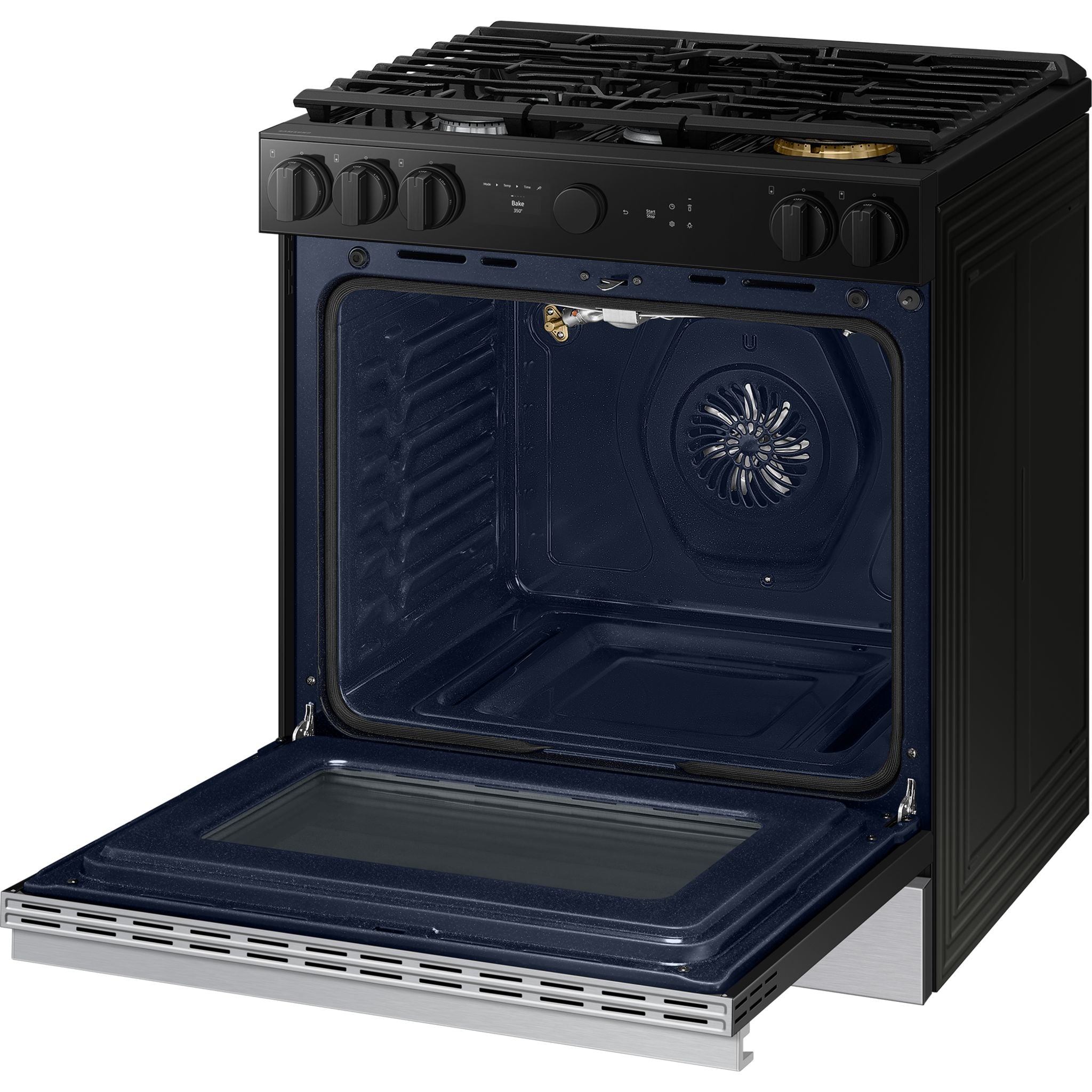 Samsung NSG6DG8700SRAA Slide-In Gas Range - 30 Inch Stainless Steel Built-In Oven with Convection & Smart Cooking for Modern Kitchens