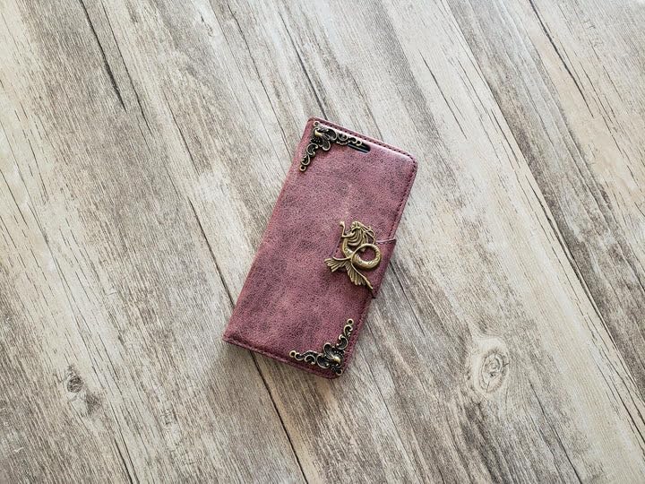 Premium Mermaid Print Leather Wallet Phone Case for iPhone X/XS/XR/11/12/13/14/15/16 Pro Max & Galaxy S24/S23/S22/S21/S20 Ultra/Note 20/10 Plus - RFID Blocking & Card Slots - Perfect for Everyday Use, Travel, and Business