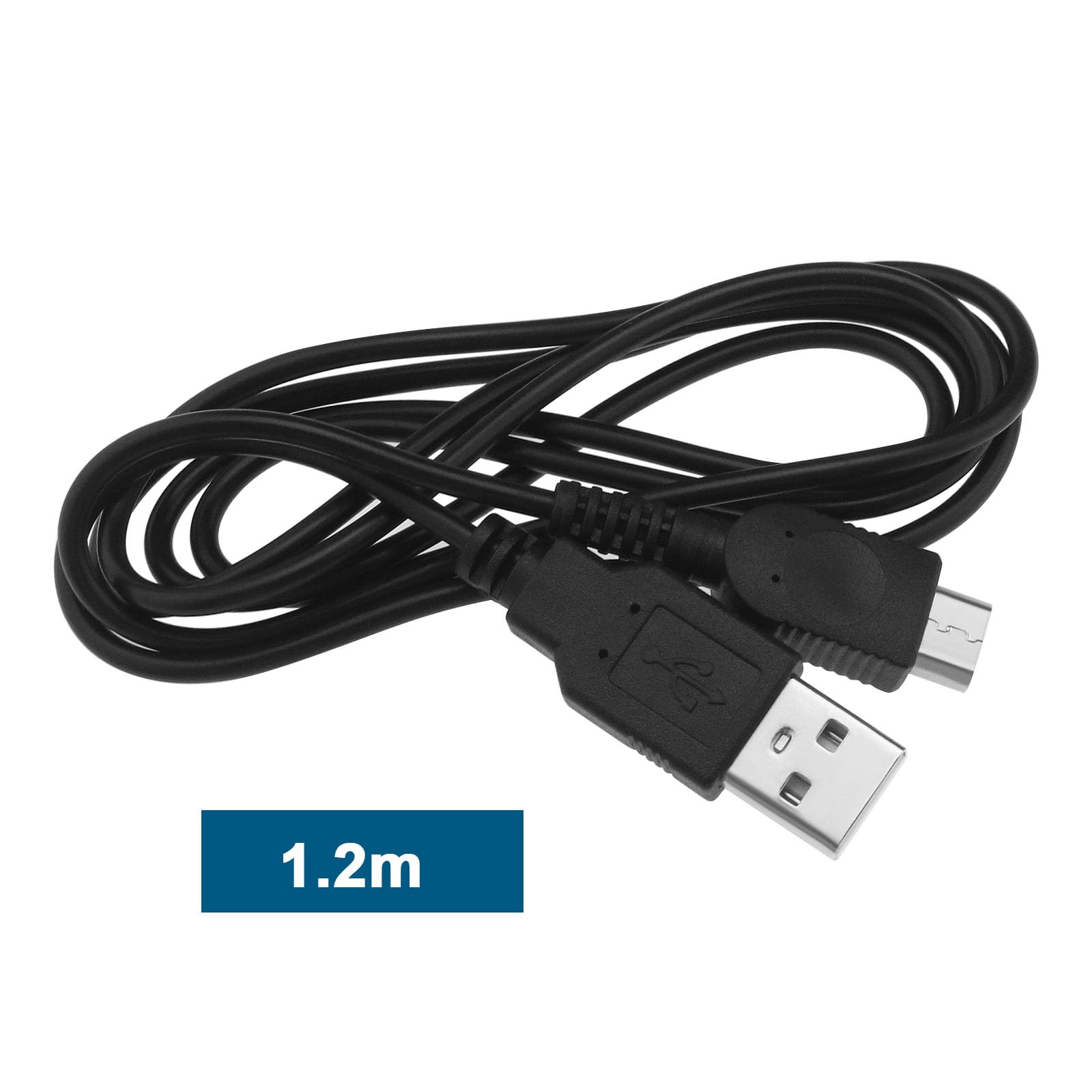 2 Pack USB Charging Cables for Nintendo Gameboy Micro GBM - 1.2m USB Power Cord - Perfect for Gaming On The Go & Travel Accessories