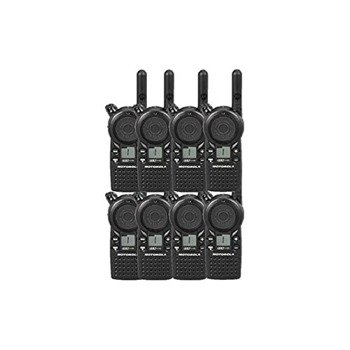 Motorola CLS1110 UHF Two-Way Radios - 8 Pack Walkie Talkies for Business, Construction & Outdoor Adventures | Long Range Communication for Teams & Events