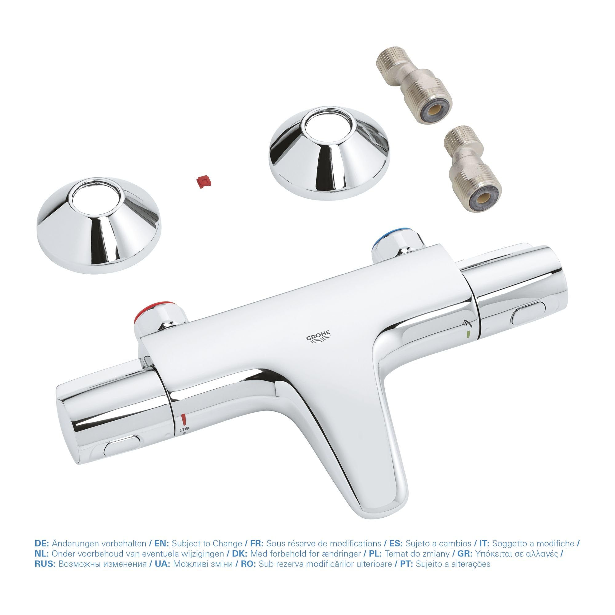GROHE Precision Trend New Bath Thermostat - Digital Shower System with Temperature Control (Model GRO34227002) for Luxury Bathrooms & Spa-Like Experience