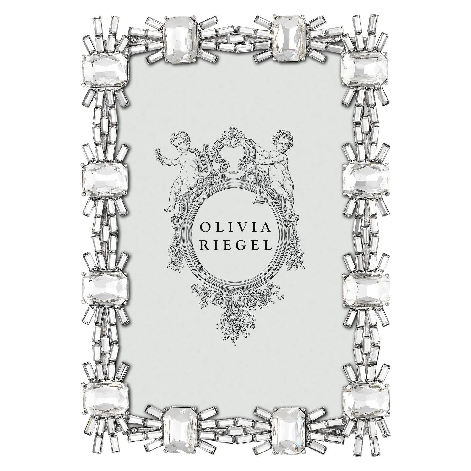 Olivia Riegel® Crystal Aurora 4x6 Photo Frame - Elegant Picture Frame for 4x6 Photos - Perfect for Home Decor, Wedding Displays & Gift Giving