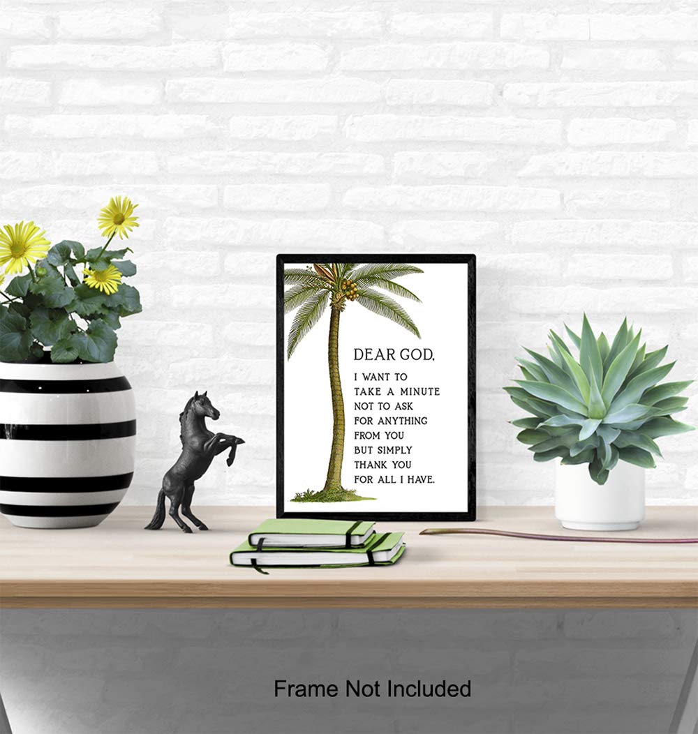 Religious Wall Art - Christian Gifts for Women - Prayer Home Decor for Bedroom