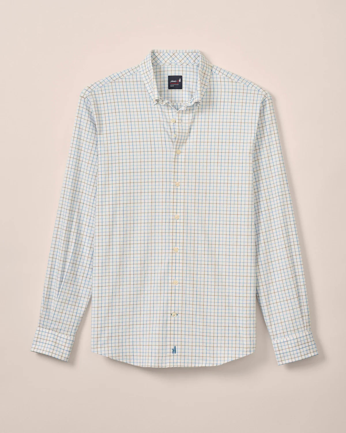 Johnnie-O Men's Long Sleeve Paddock Shirt - Comfortable Casual Button-Up for Golf, Work & Outdoor Activities
