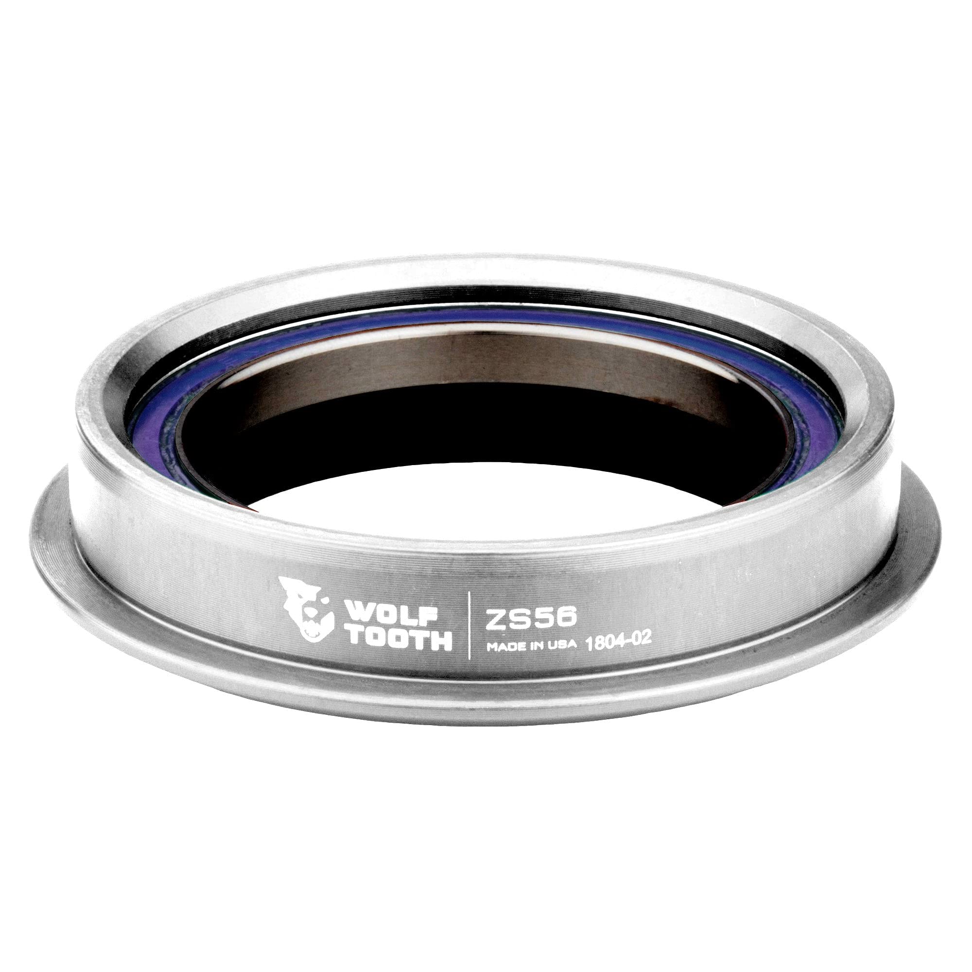 Wolf Tooth Performance Zero Stack (ZS) Headset - Lightweight MTB & Road Bike Headset for Smooth Steering - Perfect for Trail Riding, Commuting & Racing