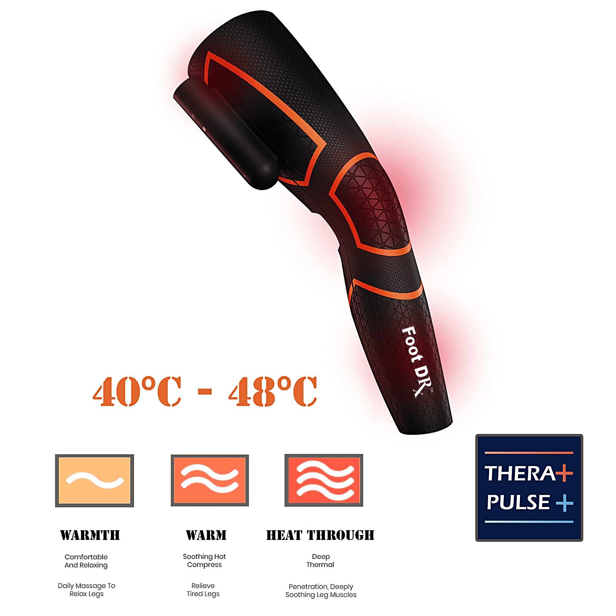 THERA PULSE Advanced Cordless Muscle Massager for Pain Relief & Recovery - Portable EMS Device for Athletes, Gym Recovery & Home Therapy