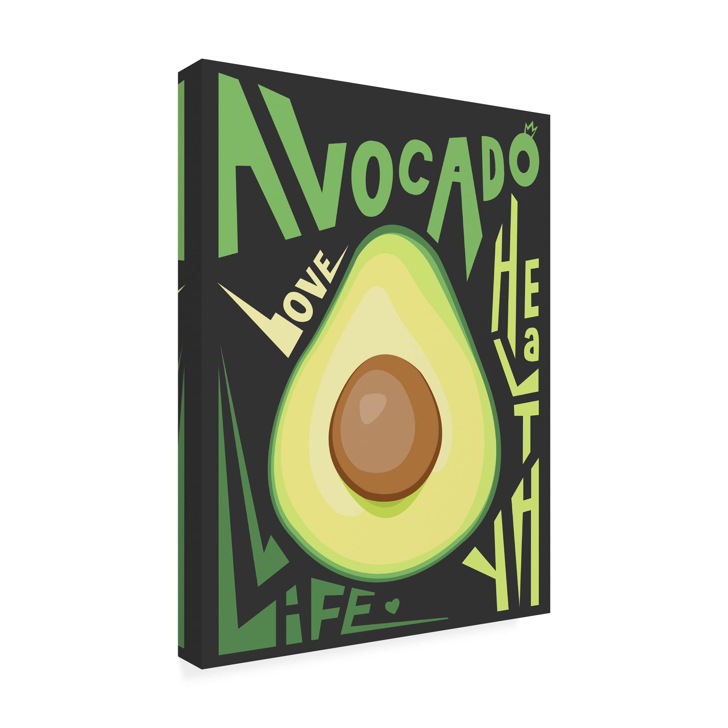 Trademark Fine Art 'Kitchen Avocado' Canvas Wall Art Print by Ayse - Perfect for Modern Kitchen Decor, Dining Room Wall Art & Home Office Decor