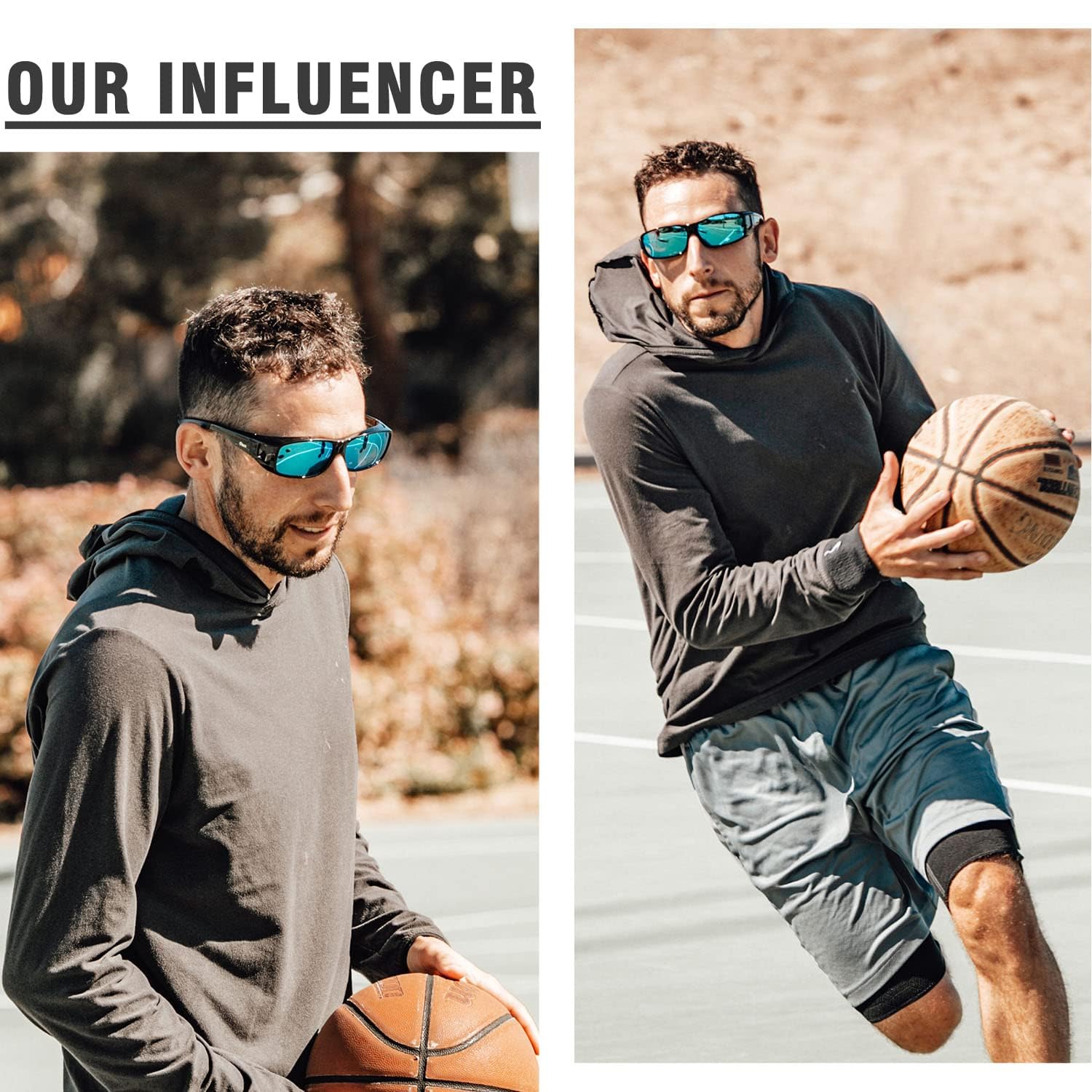 **DUCO Polarized Wrap-Around Fitover Sunglasses for Men & Women - UV Protection, Over Prescription Glasses, Driving & Outdoor Activities**    **使用场景:** Perfect for driving, hiking, fishing, cycling, and everyday sun protection.