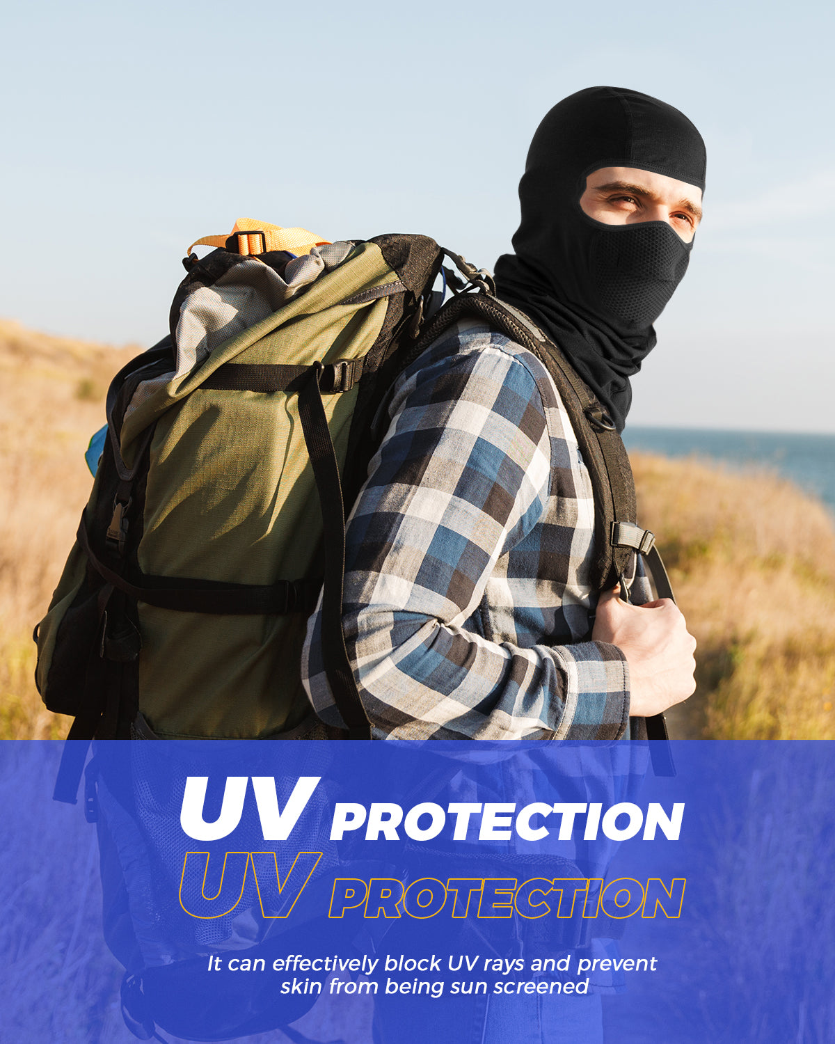 BA103 Breathable & Quick Drying Balaclava Face Mask - Lightweight Ski Mask for Winter Sports, Cycling & Outdoor Activities