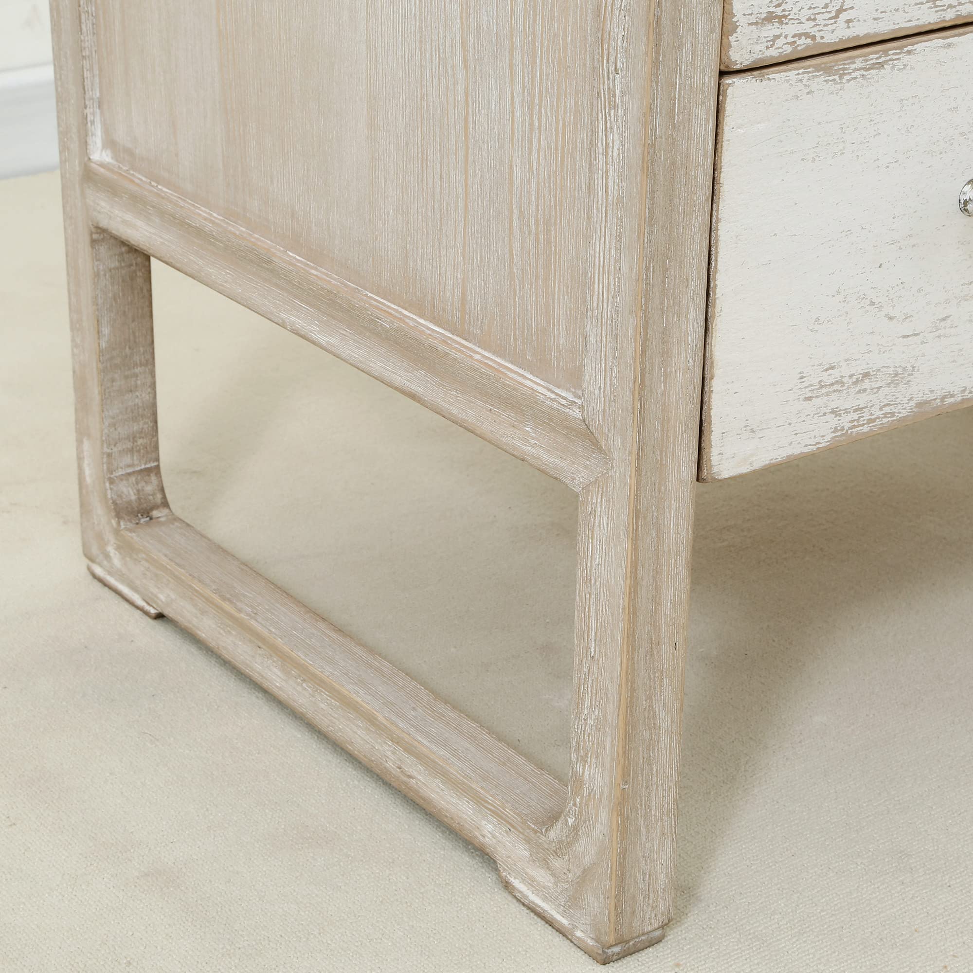Artissance Reclaimed Wood Peking 3-Drawer Side Table, 30