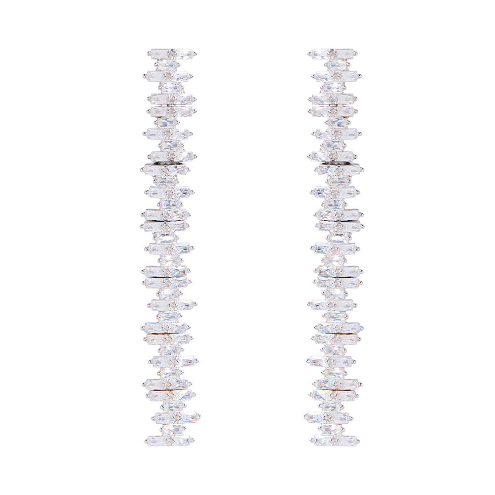 Cindy Linear Earrings for Women - Minimalist Gold Hoop Earrings for Everyday Wear | Perfect for Office, Party & Casual Outfits