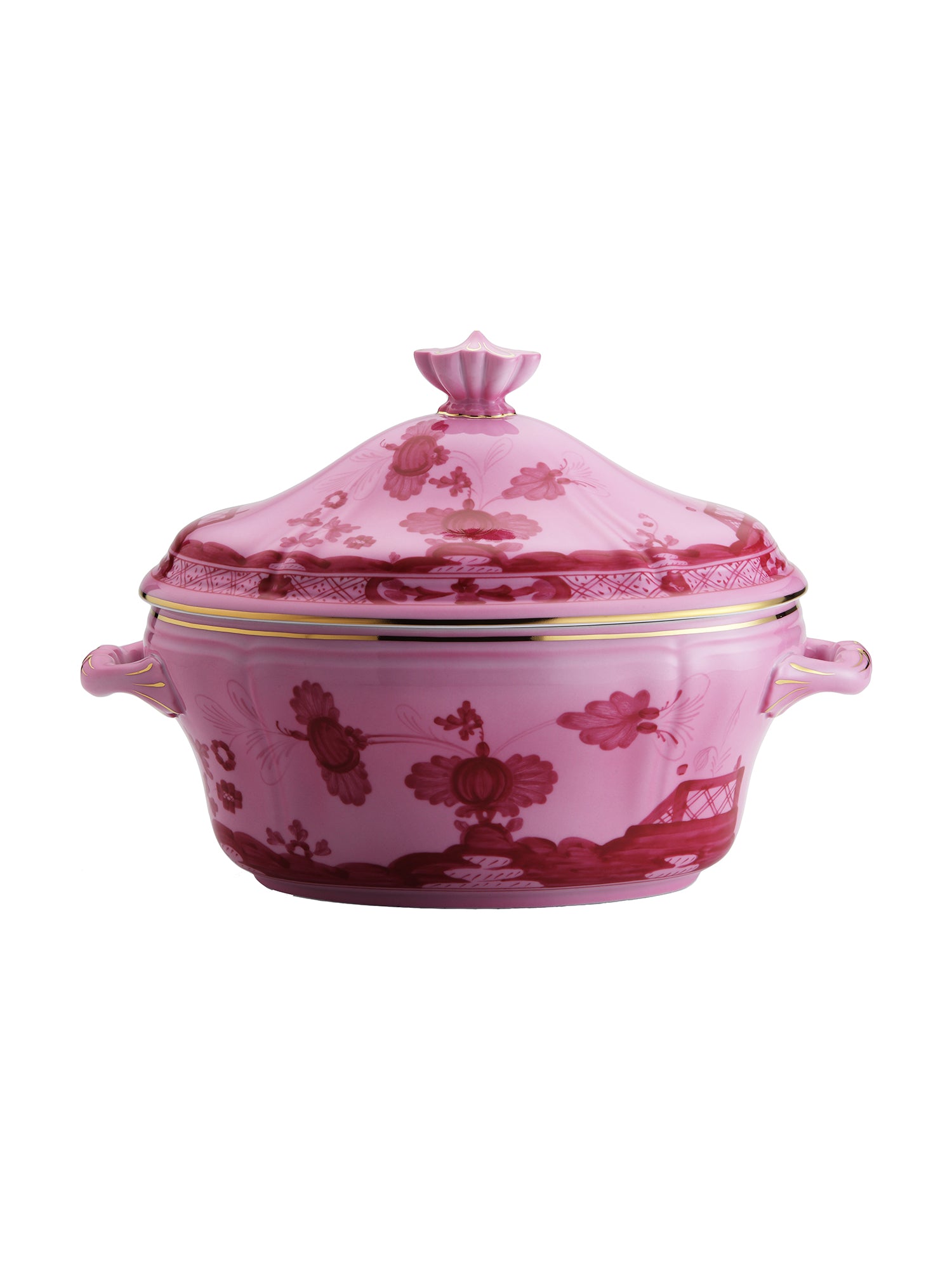 Oriente Italiano Ceramic Soup Tureen with Lid - Elegant Serving Bowl for Pasta, Stew & Soup - Perfect for Dinner Parties & Holiday Gatherings