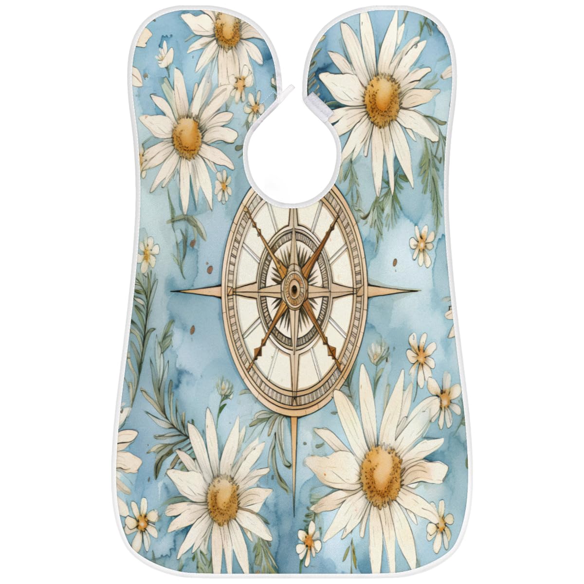 **Men's Nautical Compass Beard Shaving Bib - Waterproof Hair Dye Apron for Barbers & Stylists - Sink Hair Catcher for Clean Shaving & Grooming - Perfect Gift for Beard Trimming & Haircutting at Home or Salon**
