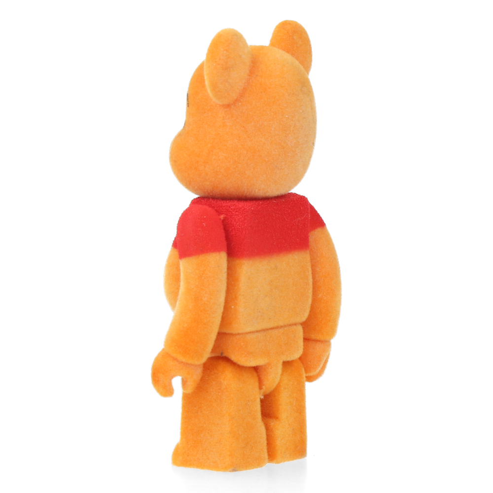 Authentic 100% Bearbrick Winnie the Pooh Flocked Collectible Figure - Perfect for Disney Fans, Home Decor & Gift Giving