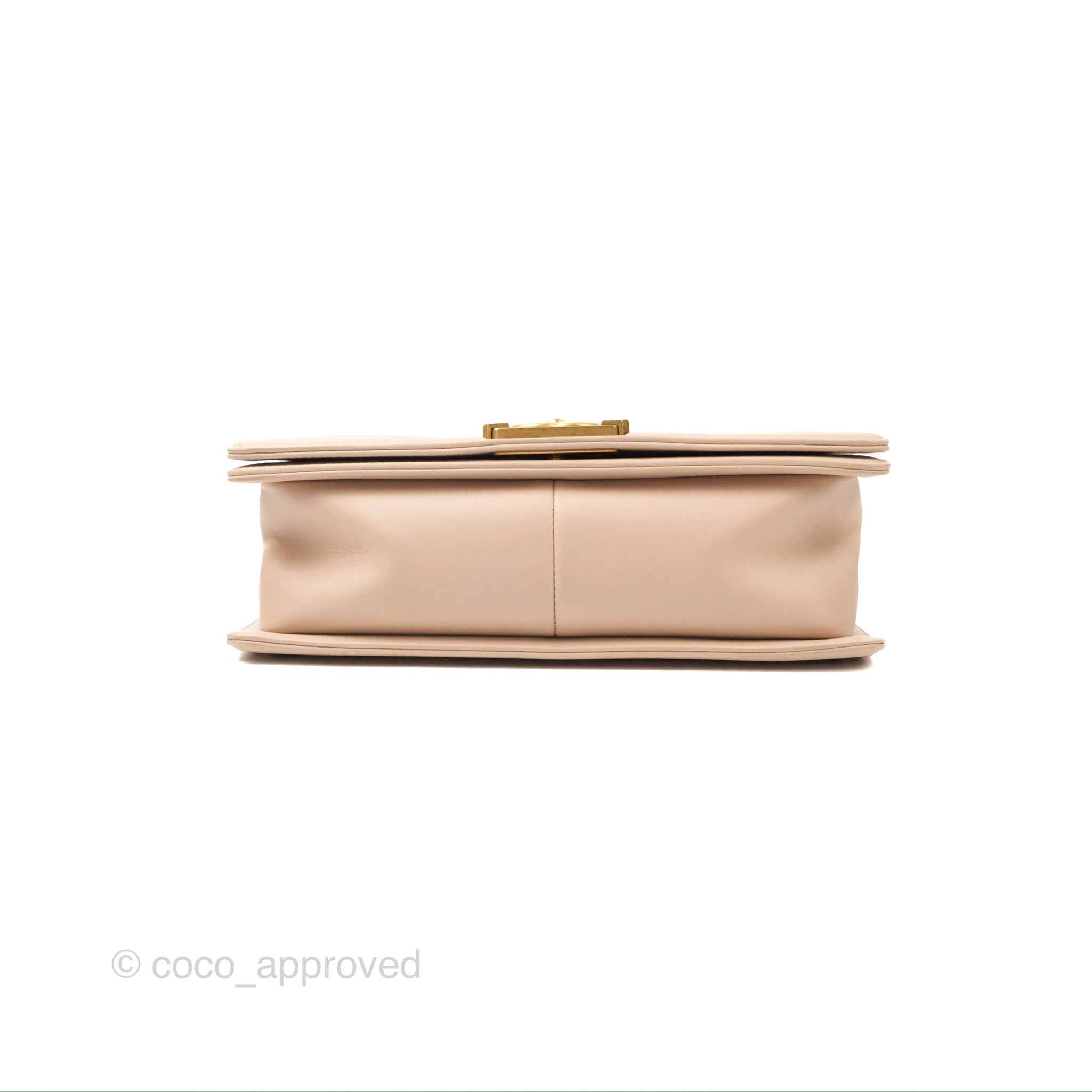 Chanel Chevron Medium Boy Bag in Beige Pink Suede Calfskin with Aged Gold Hardware - Luxury Designer Handbag for Women, Perfect for Parties & Date Nights