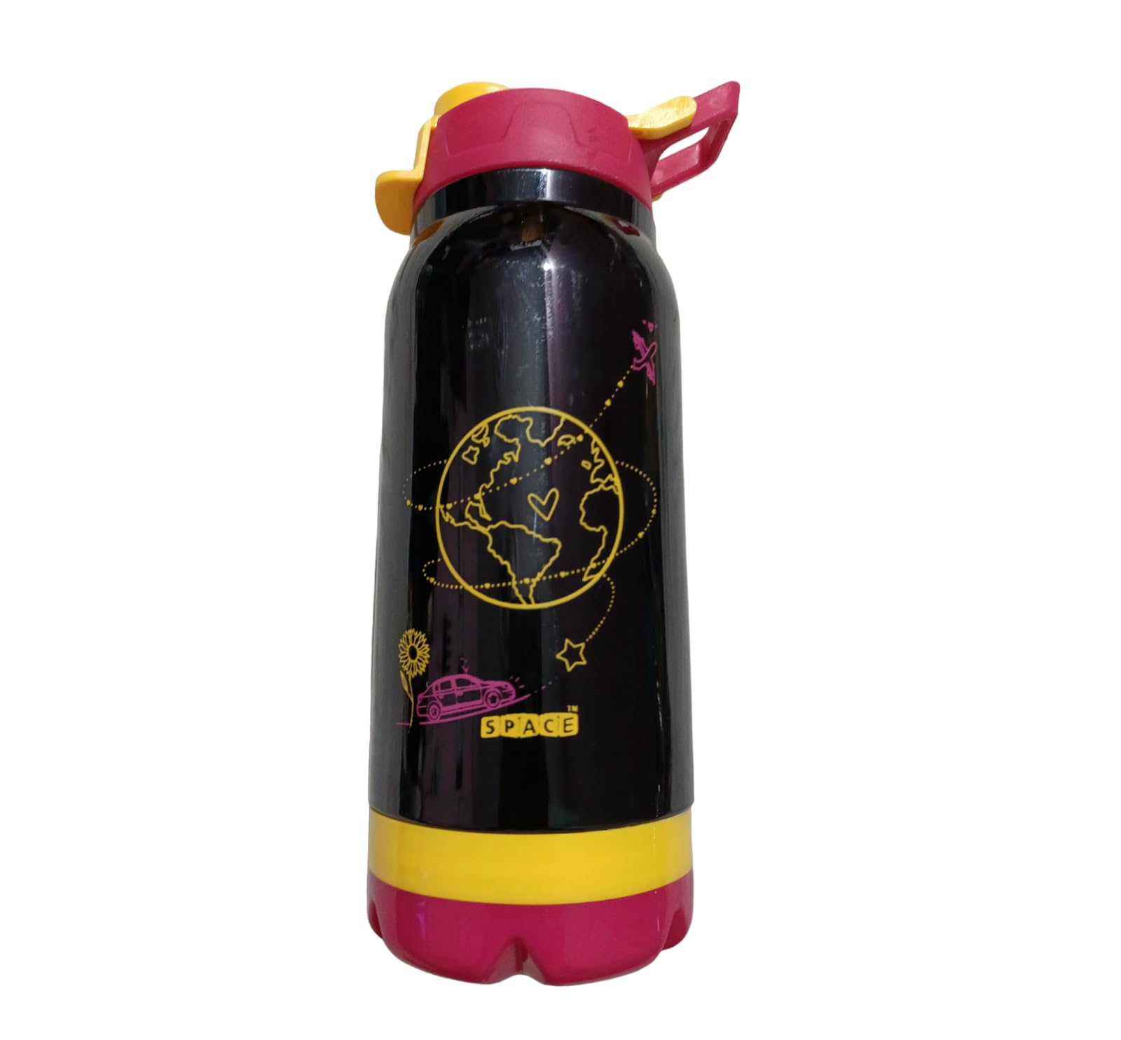 Tekzie Sports Leakproof Water Bottle 20oz - BPA Free Stainless Steel Insulated Tumbler with Straw Lid for Gym, Office & Outdoor Activities (Small Size, Random Color) - Perfect for Workouts, Hiking & Daily Hydration