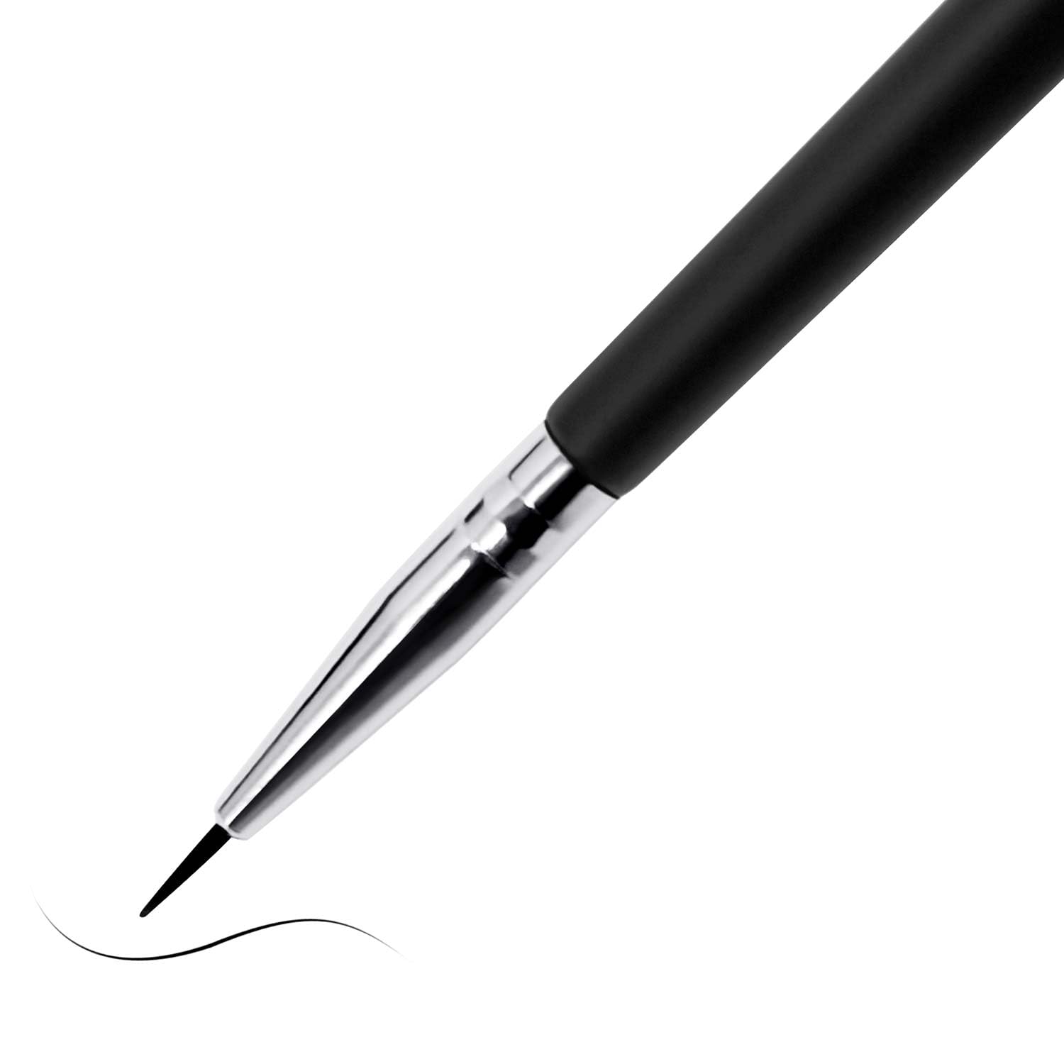 **Professional Makeup Brush Set - Eyeliner, Eyebrow, Eyeshadow & Concealer Brushes for Precise Application - 3PC Fine Point, Angled & Flat Thin Definer Brushes - Perfect for Contouring, Smokey Eyes & Flawless Makeup**