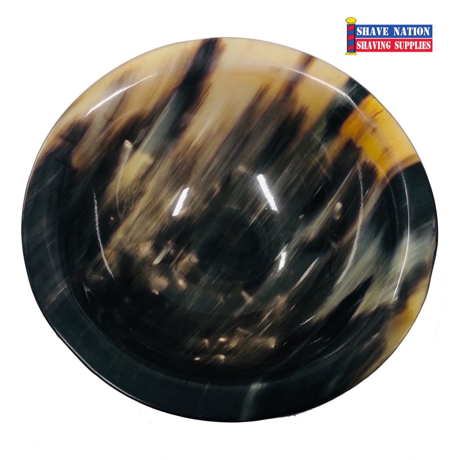Shave Nation Ultimate Horn Shaving Lather Bowl - Large & Small Size for Wet Shaving | Perfect for Traditional Shaving Cream & Soap Lathering | Ideal Gift for Men's Grooming & Barber Shop Use