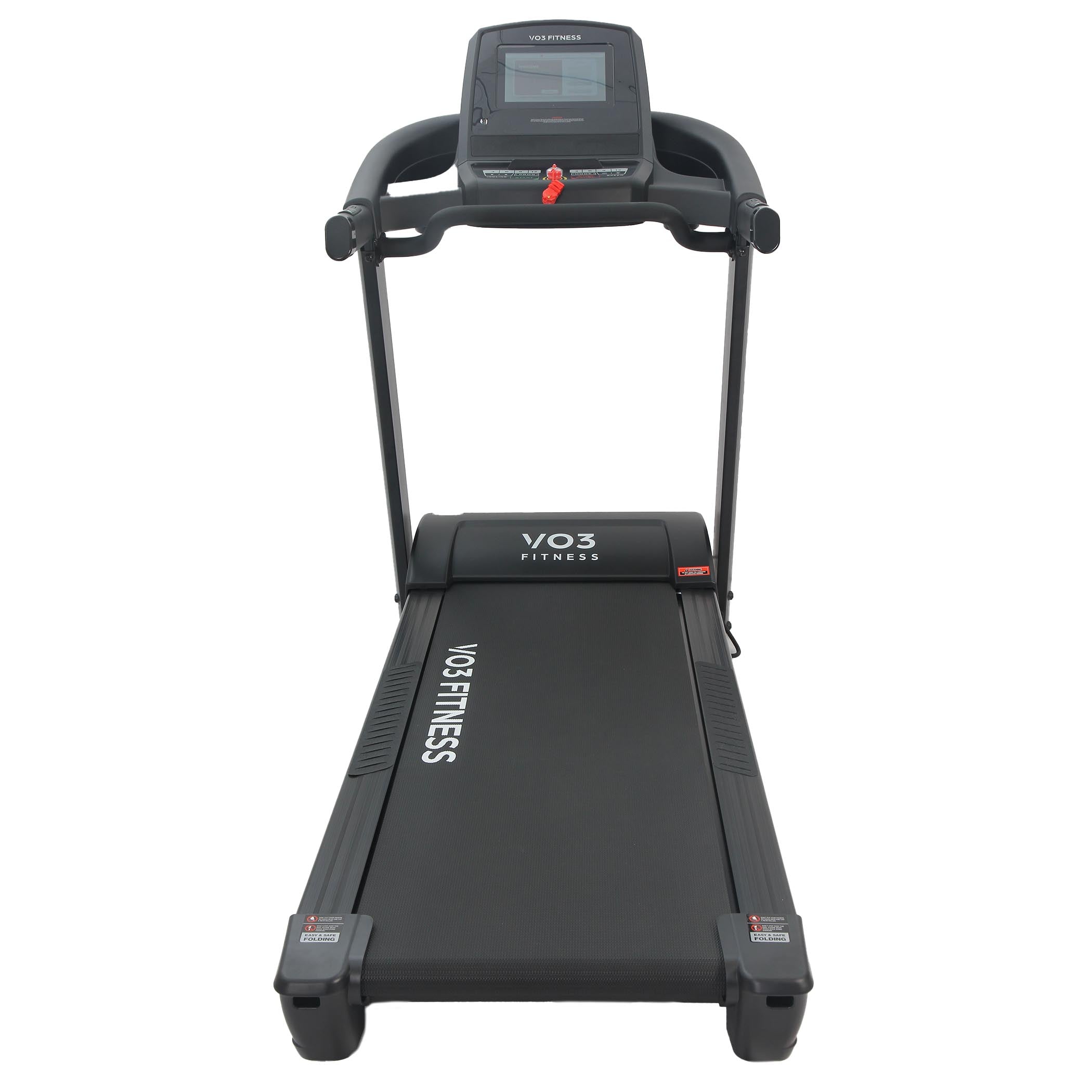 VO3 Fitness T70e Folding Treadmill with Free Spin Bike - Compact Home Gym Equipment for Cardio Workouts & Small Space Fitness
