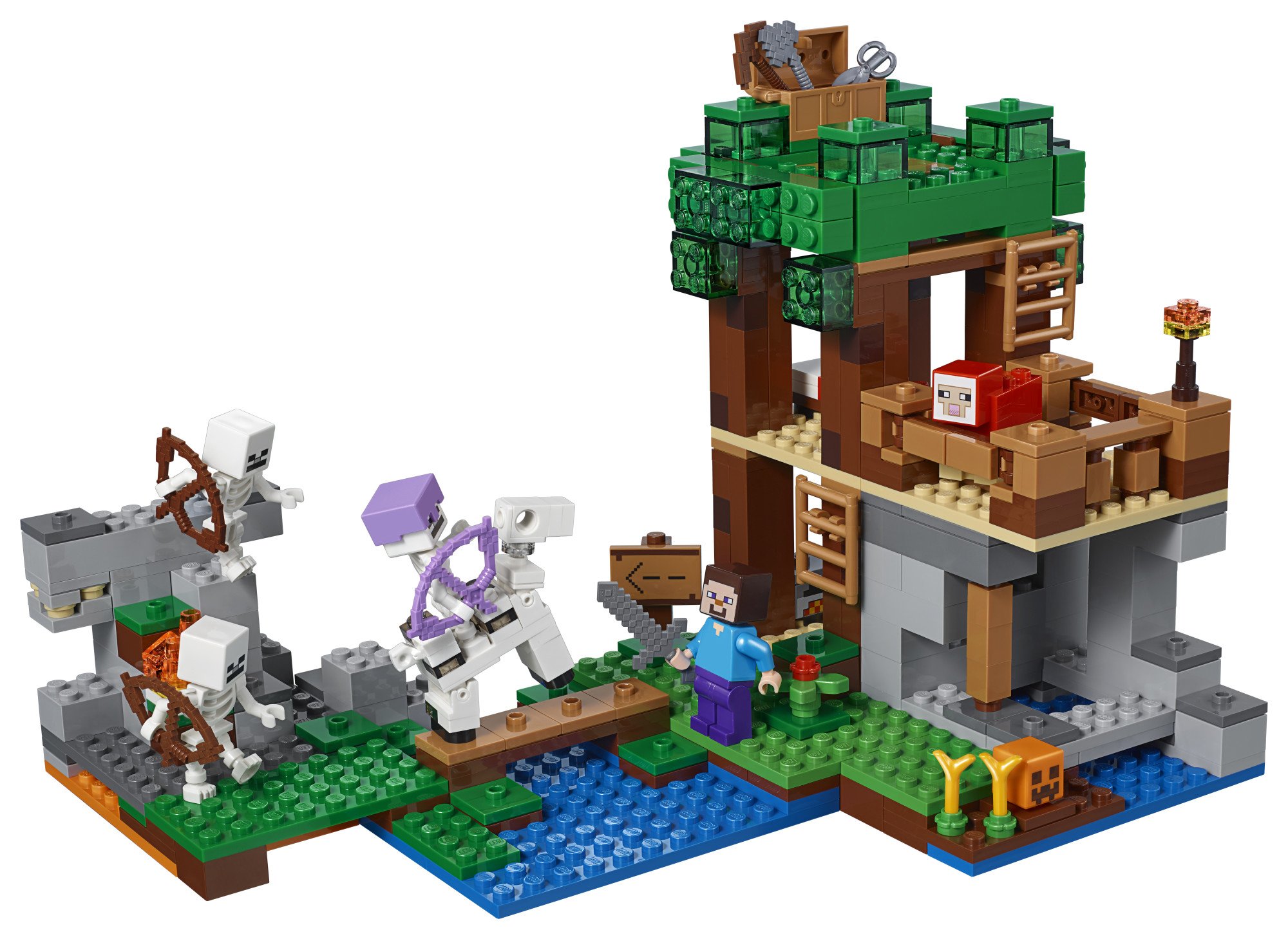 LEGO Minecraft The Skeleton Attack 21146 Building Kit (457 Pieces) - Creative Construction Toy for Kids, Perfect for Minecraft Fans and STEM Learning Playtime