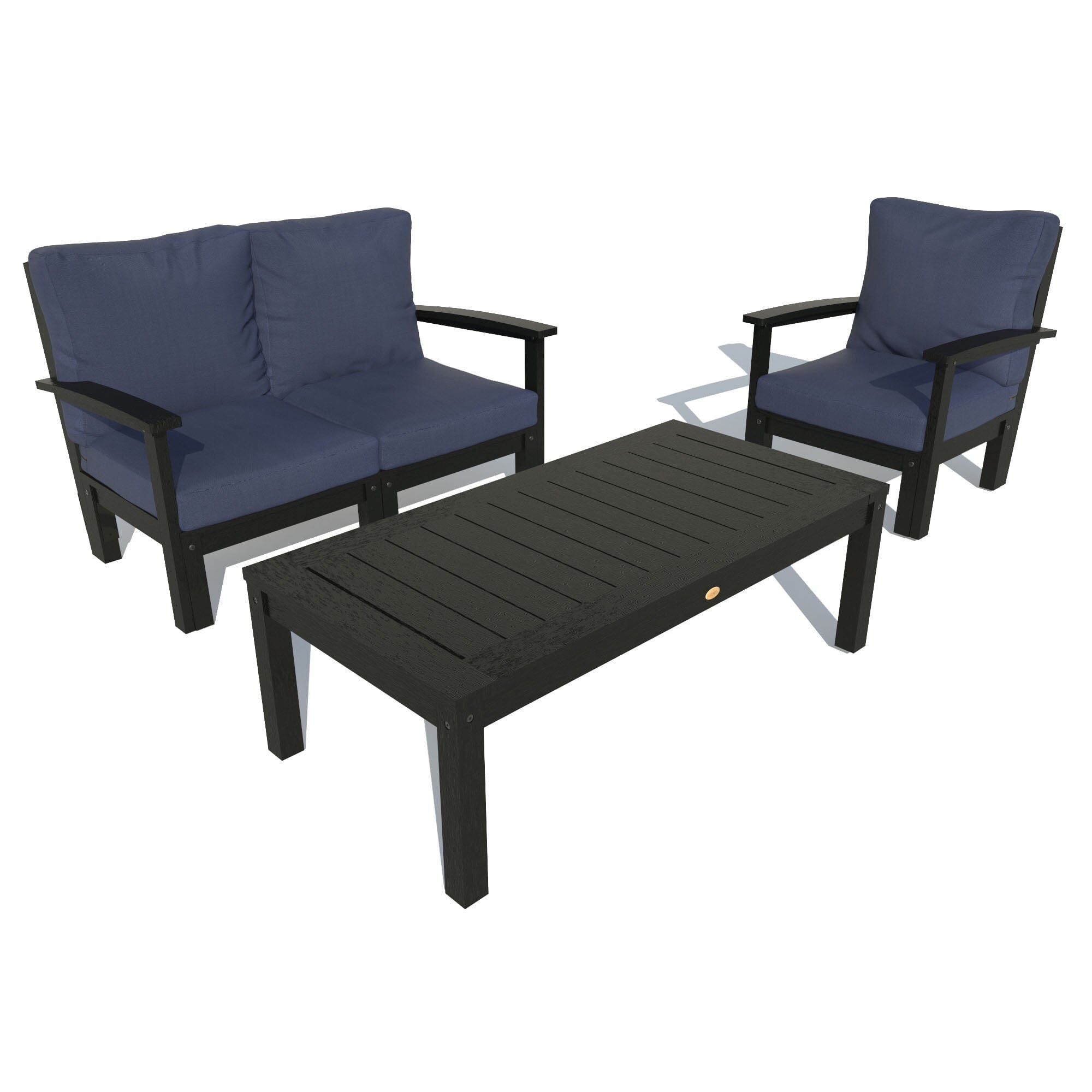 Custom Deep Seating Set - Loveseat, Armchair & Coffee Table for Outdoor Patio, Garden or Poolside Relaxation | Premium Weather-Resistant Furniture