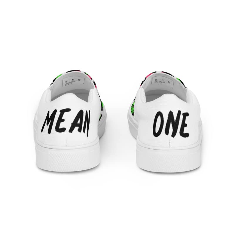 Women's Christmas Slip-On Canvas Shoes - Leopard Print & Pink Grinchy Holiday Footwear for Parties, Gifts & Festive Outfits